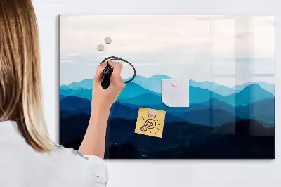 Schreib-Magnettafel in Aquarellwasser-Optik