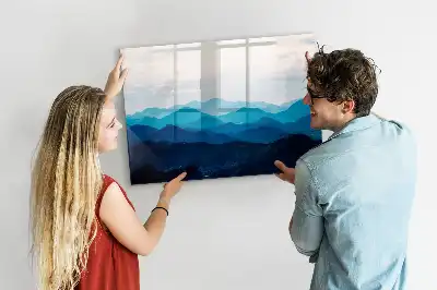 Schreib-Magnettafel in Aquarellwasser-Optik