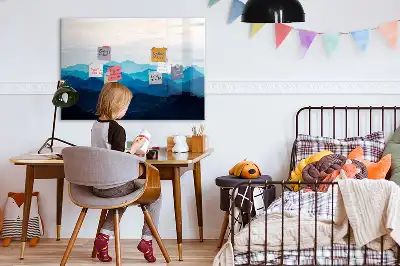 Schreib-Magnettafel in Aquarellwasser-Optik