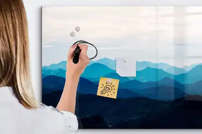 Schreib-Magnettafel in Aquarellwasser-Optik