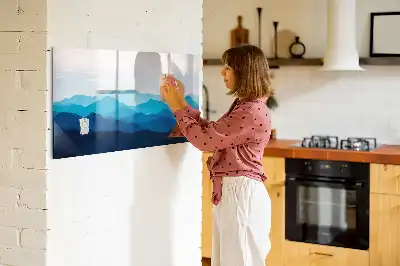 Schreib-Magnettafel in Aquarellwasser-Optik