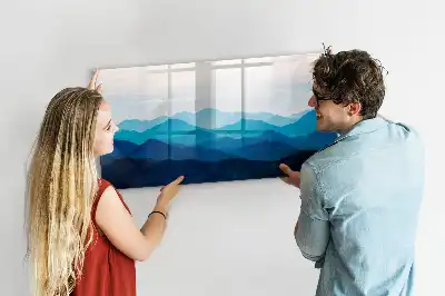 Schreib-Magnettafel in Aquarellwasser-Optik