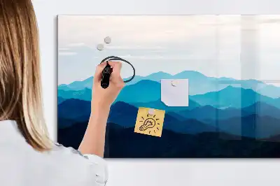 Schreib-Magnettafel in Aquarellwasser-Optik