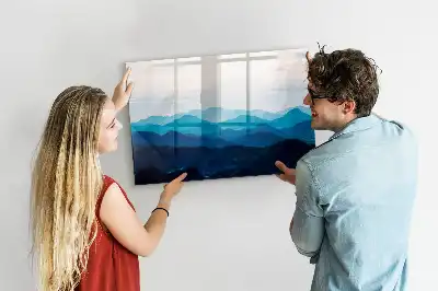 Schreib-Magnettafel in Aquarellwasser-Optik
