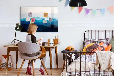 Schreib-Magnettafel in Aquarellwasser-Optik