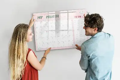 Monatsplaner für Kinder beschreibbare Magnettafel