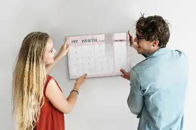Monatsplaner für Kinder beschreibbare Magnettafel