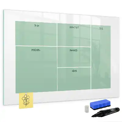 Schreibtisch-Organizer mit magnetischer Schreibtafel