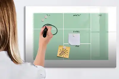 Schreibtisch-Organizer mit magnetischer Schreibtafel