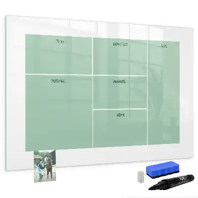 Schreibtisch-Organizer mit magnetischer Schreibtafel