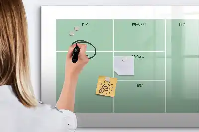 Schreibtisch-Organizer mit magnetischer Schreibtafel