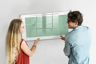 Schreibtisch-Organizer mit magnetischer Schreibtafel