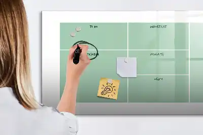 Schreibtisch-Organizer mit magnetischer Schreibtafel
