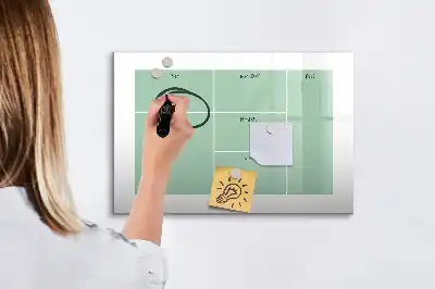 Schreibtisch-Organizer mit magnetischer Schreibtafel