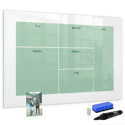 Schreibtisch-Organizer mit magnetischer Schreibtafel