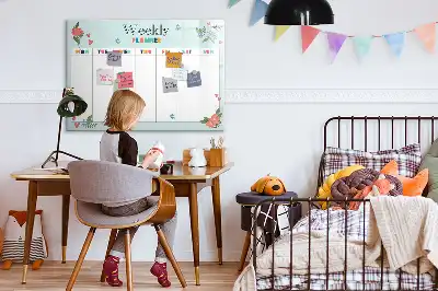 Wochenplaner als magnetische Schreibtafel