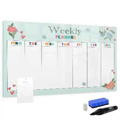 Wochenplaner als magnetische Schreibtafel