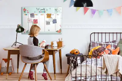 Wochenplaner als magnetische Schreibtafel