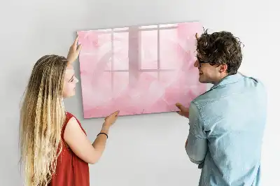 Beschreibbare Magnettafel mit Feder-Abstraktion