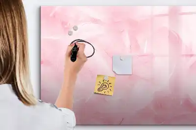 Beschreibbare Magnettafel mit Feder-Abstraktion
