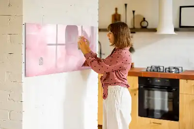Beschreibbare Magnettafel mit Feder-Abstraktion
