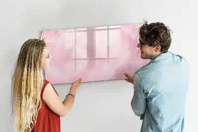 Beschreibbare Magnettafel mit Feder-Abstraktion