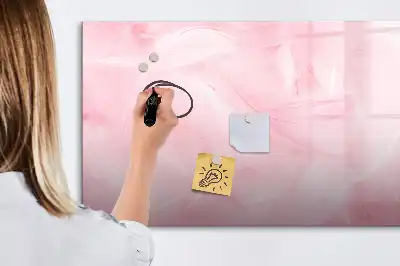 Beschreibbare Magnettafel mit Feder-Abstraktion