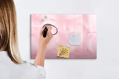 Beschreibbare Magnettafel mit Feder-Abstraktion