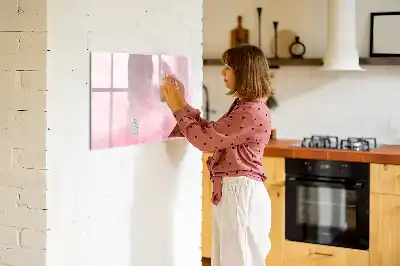 Beschreibbare Magnettafel mit Feder-Abstraktion