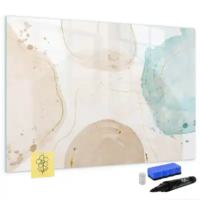 Schreib-Magnettafel mit Aquarellflecken-Design