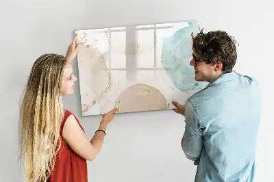 Schreib-Magnettafel mit Aquarellflecken-Design