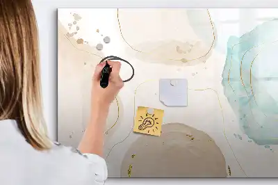 Schreib-Magnettafel mit Aquarellflecken-Design