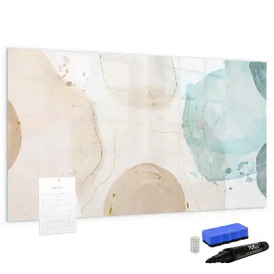Schreib-Magnettafel mit Aquarellflecken-Design