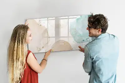 Schreib-Magnettafel mit Aquarellflecken-Design