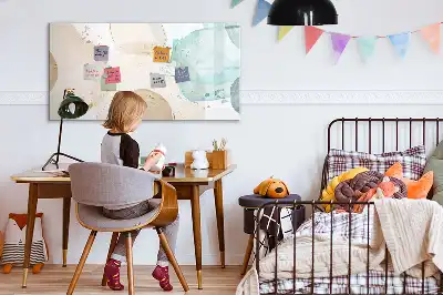 Schreib-Magnettafel mit Aquarellflecken-Design