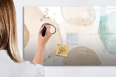 Schreib-Magnettafel mit Aquarellflecken-Design