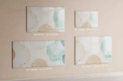 Schreib-Magnettafel mit Aquarellflecken-Design