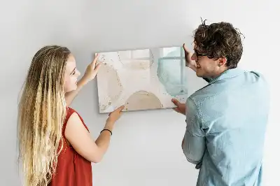 Schreib-Magnettafel mit Aquarellflecken-Design