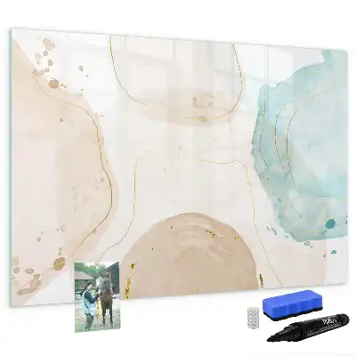 Schreib-Magnettafel mit Aquarellflecken-Design