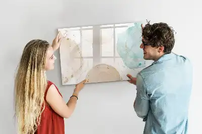 Schreib-Magnettafel mit Aquarellflecken-Design