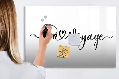 Schreib-Magnettafel mit Motiv Gute Reise