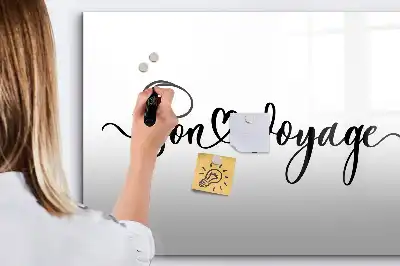 Schreib-Magnettafel mit Motiv Gute Reise