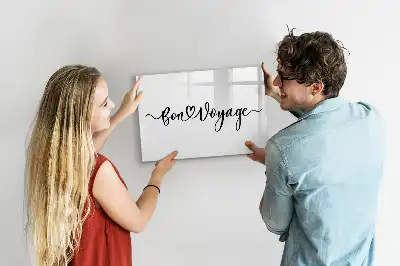 Schreib-Magnettafel mit Motiv Gute Reise