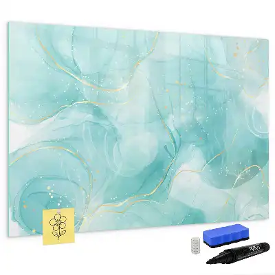 Beschreibbare Magnettafel mit Marmor-Abstraktion