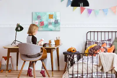 Beschreibbare Magnettafel mit Marmor-Abstraktion