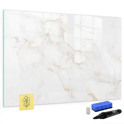 Beschreibbare Magnettafel im eleganten Marmordesign