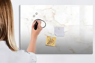 Beschreibbare Magnettafel im eleganten Marmordesign