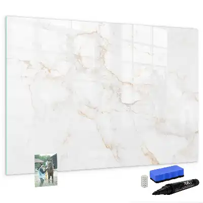 Beschreibbare Magnettafel im eleganten Marmordesign