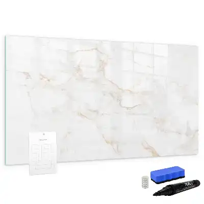 Beschreibbare Magnettafel im eleganten Marmordesign