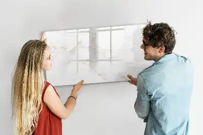 Beschreibbare Magnettafel im eleganten Marmordesign